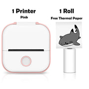 Phomemo T02 Pocket Printer Photo Journal Printing 53mm Sticker Labels Wireless Connection No-Ink Thermal Printing Long Battery Ewkiki