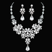Luxury Bridal Jewelry Sets Women/Girl Gold Color Tiara/Crown Earrings Choker Necklace Bride Jewelry Set Ewkiki