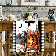 Halloween Table Runner Halloween Party Decoration Kids Favors Spooky Pumpkin Ghost Table Runner Trick or Treat Party Supplies
