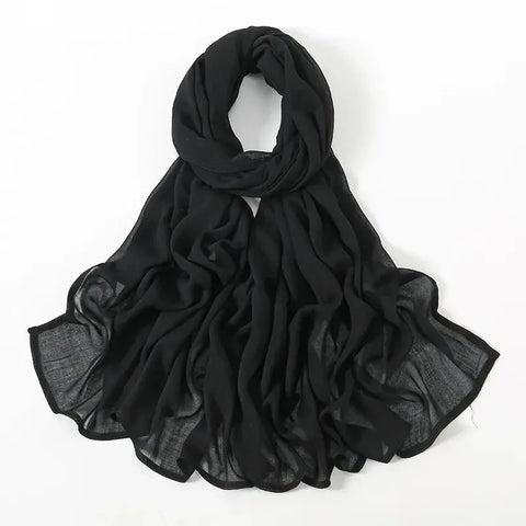 Viscose Hijab for Women Muslim Rayon Hijab Fashion Hijab Scarf Head Scarf Non-Slip Voile Femme Musulmane Ewkiki