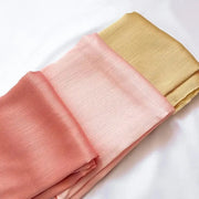 Long Trendy Silk Crepe Hijab Hot Selling Satin Crinkle Hijab for Muslim Women Satin Hijab Islamic Headscarf Ewkiki