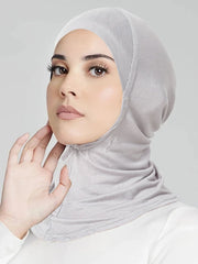 Muslim Turban Full Cover Islamic Caps Underscarf Inner Women's Hijab Cap Headscarf Long Shawl Wrap Neck Head Bonnet Hat Ewkiki