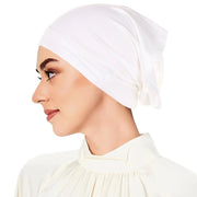 Muslim Turban Full Cover Islamic Caps Underscarf Inner Women's Hijab Cap Headscarf Long Shawl Wrap Neck Head Bonnet Hat Ewkiki