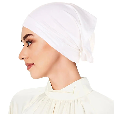 Muslim Turban Full Cover Islamic Caps Underscarf Inner Women's Hijab Cap Headscarf Long Shawl Wrap Neck Head Bonnet Hat Ewkiki
