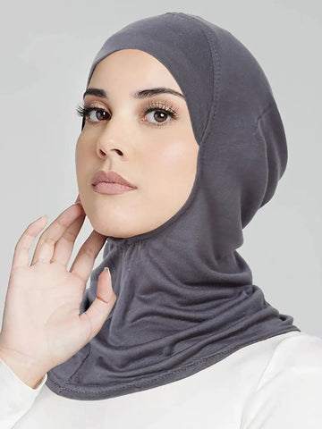 Muslim Turban Full Cover Islamic Caps Underscarf Inner Women's Hijab Cap Headscarf Long Shawl Wrap Neck Head Bonnet Hat Ewkiki