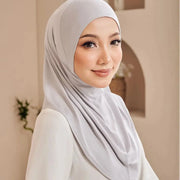 Modal Hijab Scarf Hijabs for Women Hijab Turban Arab Headgear Double Round Headscarf Bonnet Hijab Turbante Feminino Para Festa Ewkiki