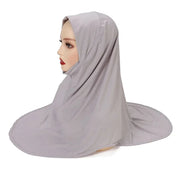 Modal Hijab Scarf Hijabs for Women Hijab Turban Arab Headgear Double Round Headscarf Bonnet Hijab Turbante Feminino Para Festa Ewkiki