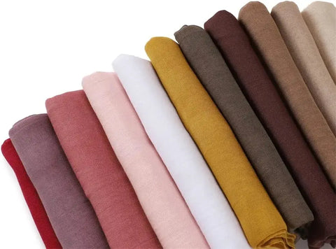 Voile Femme Musulmane Kebaya Women's Hijab Viscose Hijab for Women Muslim Cotton Hijab Fashion Hijab Scarf Ewkiki