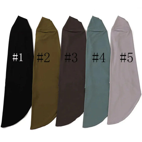 Modal Hijab Scarf Hijabs for Women Hijab Turban Arab Headgear Double Round Headscarf Bonnet Hijab Turbante Feminino Para Festa Ewkiki