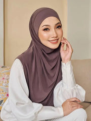 Modal Hijab Scarf Hijabs for Women Hijab Turban Arab Headgear Double Round Headscarf Bonnet Hijab Turbante Feminino Para Festa Ewkiki