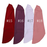 Modal Hijab Scarf Hijabs for Women Hijab Turban Arab Headgear Double Round Headscarf Bonnet Hijab Turbante Feminino Para Festa Ewkiki