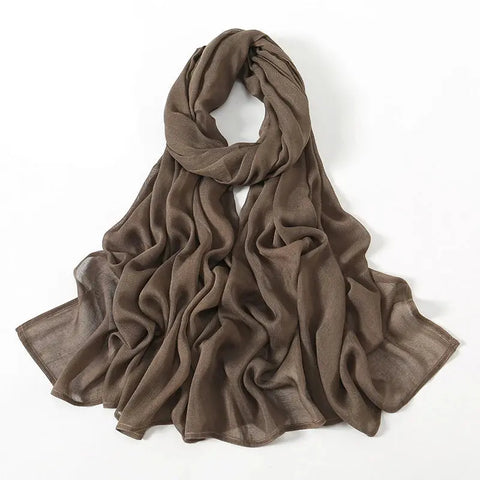 Viscose Hijab for Women Muslim Rayon Hijab Fashion Hijab Scarf Head Scarf Non-Slip Voile Femme Musulmane Ewkiki