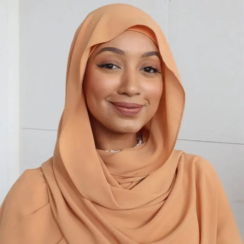 New Design Instant hijab high quality thick heavy stretchy chiffon hijab with inner hijab underscarf Ewkiki