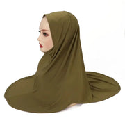 Modal Hijab Scarf Hijabs for Women Hijab Turban Arab Headgear Double Round Headscarf Bonnet Hijab Turbante Feminino Para Festa Ewkiki