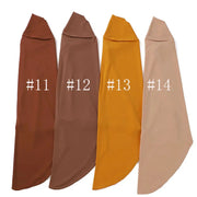 Modal Hijab Scarf Hijabs for Women Hijab Turban Arab Headgear Double Round Headscarf Bonnet Hijab Turbante Feminino Para Festa Ewkiki