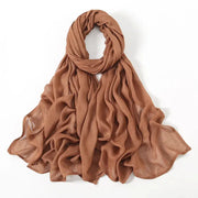 Viscose Hijab for Women Muslim Rayon Hijab Fashion Hijab Scarf Head Scarf Non-Slip Voile Femme Musulmane Ewkiki