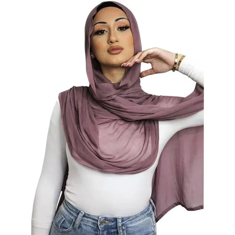 Viscose Hijab for Women Muslim Rayon Hijab Fashion Hijab Scarf Head Scarf Non-Slip Voile Femme Musulmane Ewkiki