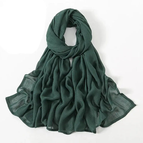 Viscose Hijab for Women Muslim Rayon Hijab Fashion Hijab Scarf Head Scarf Non-Slip Voile Femme Musulmane Ewkiki