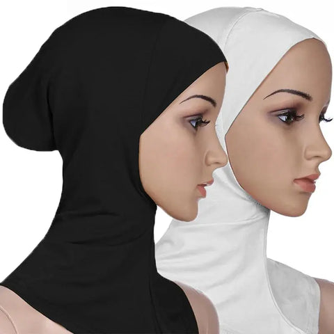 Under Scarf Hijab Cap Women Stretch Under Caps Solid Color Hijab Under Scarf Woman Hijab Cap Unisex Hijab Hats Turbans for Women Ewkiki