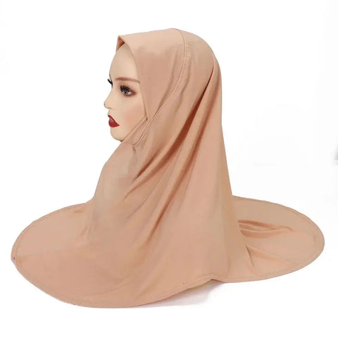 Modal Hijab Scarf Hijabs for Women Hijab Turban Arab Headgear Double Round Headscarf Bonnet Hijab Turbante Feminino Para Festa Ewkiki