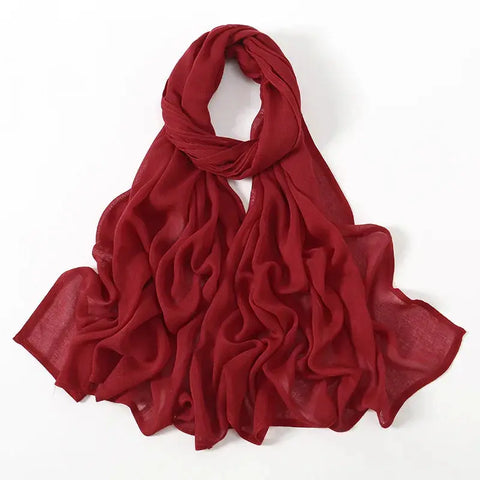 Viscose Hijab for Women Muslim Rayon Hijab Fashion Hijab Scarf Head Scarf Non-Slip Voile Femme Musulmane Ewkiki