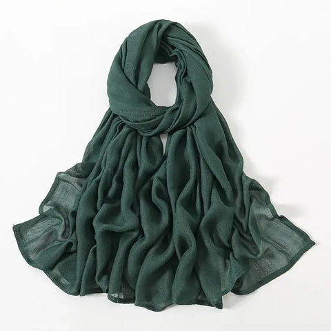 Voile Femme Musulmane Kebaya Women's Hijab Viscose Hijab for Women Muslim Cotton Hijab Fashion Hijab Scarf Ewkiki