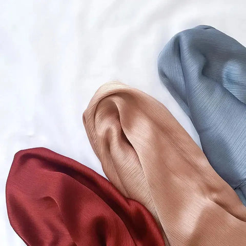 Long Trendy Silk Crepe Hijab Hot Selling Satin Crinkle Hijab for Muslim Women Satin Hijab Islamic Headscarf Ewkiki