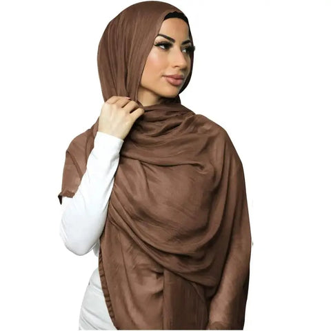 Voile Femme Musulmane Kebaya Women's Hijab Viscose Hijab for Women Muslim Cotton Hijab Fashion Hijab Scarf Ewkiki