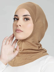 Muslim Turban Full Cover Islamic Caps Underscarf Inner Women's Hijab Cap Headscarf Long Shawl Wrap Neck Head Bonnet Hat Ewkiki