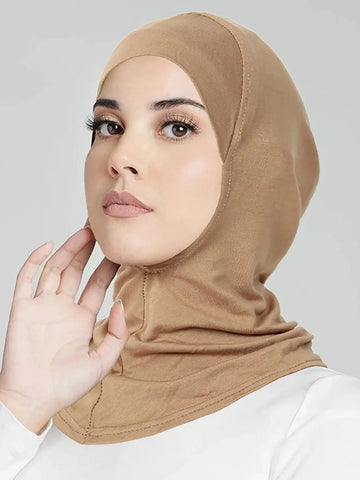Muslim Turban Full Cover Islamic Caps Underscarf Inner Women's Hijab Cap Headscarf Long Shawl Wrap Neck Head Bonnet Hat Ewkiki