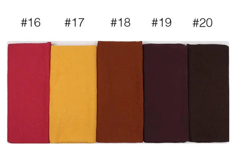 Women Pleated Hijab Headscarves For Women Chiffon Hijab Headband Scarf For Muslim Women Veil Hijab Georgette Crinkle Hijab Islam Ewkiki