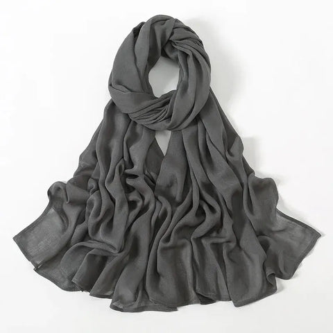 Viscose Hijab for Women Muslim Rayon Hijab Fashion Hijab Scarf Head Scarf Non-Slip Voile Femme Musulmane Ewkiki
