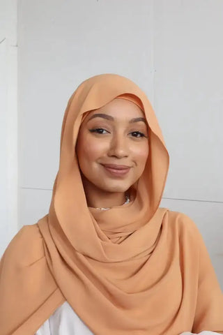 New Design Instant hijab high quality thick heavy stretchy chiffon hijab with inner hijab underscarf Ewkiki