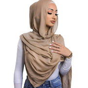 Voile Femme Musulmane Kebaya Women's Hijab Viscose Hijab for Women Muslim Cotton Hijab Fashion Hijab Scarf Ewkiki