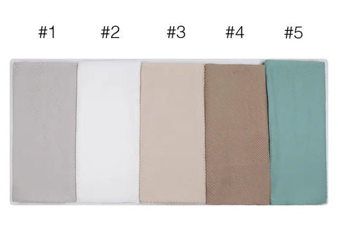 Women Pleated Hijab Headscarves For Women Chiffon Hijab Headband Scarf For Muslim Women Veil Hijab Georgette Crinkle Hijab Islam Ewkiki