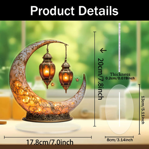 1 piece of moon lamp home decoration ornament suitable for home decoration, holiday desktop decoration, ideal family gift - Ewkiki