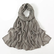 Viscose Hijab for Women Muslim Rayon Hijab Fashion Hijab Scarf Head Scarf Non-Slip Voile Femme Musulmane Ewkiki